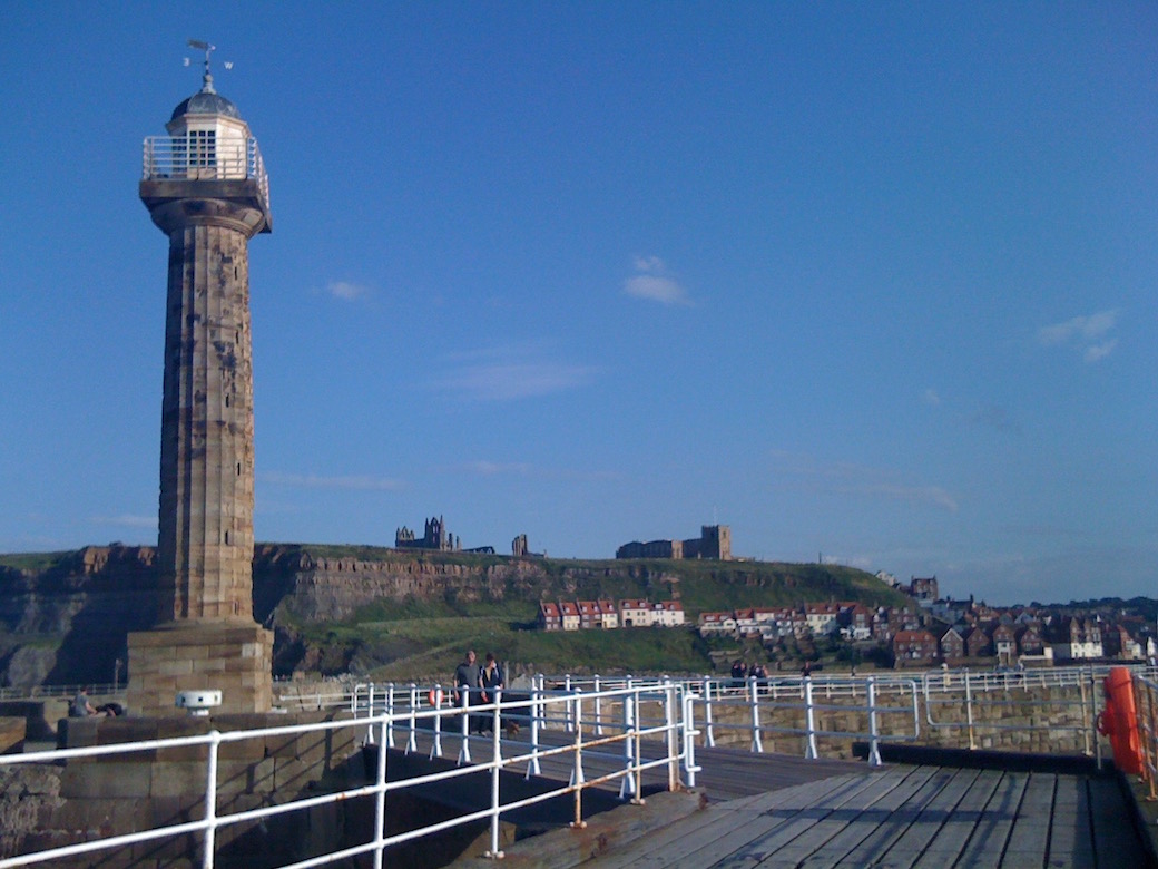 Whitby harbour, takes you to the Folk Week web site in a new page